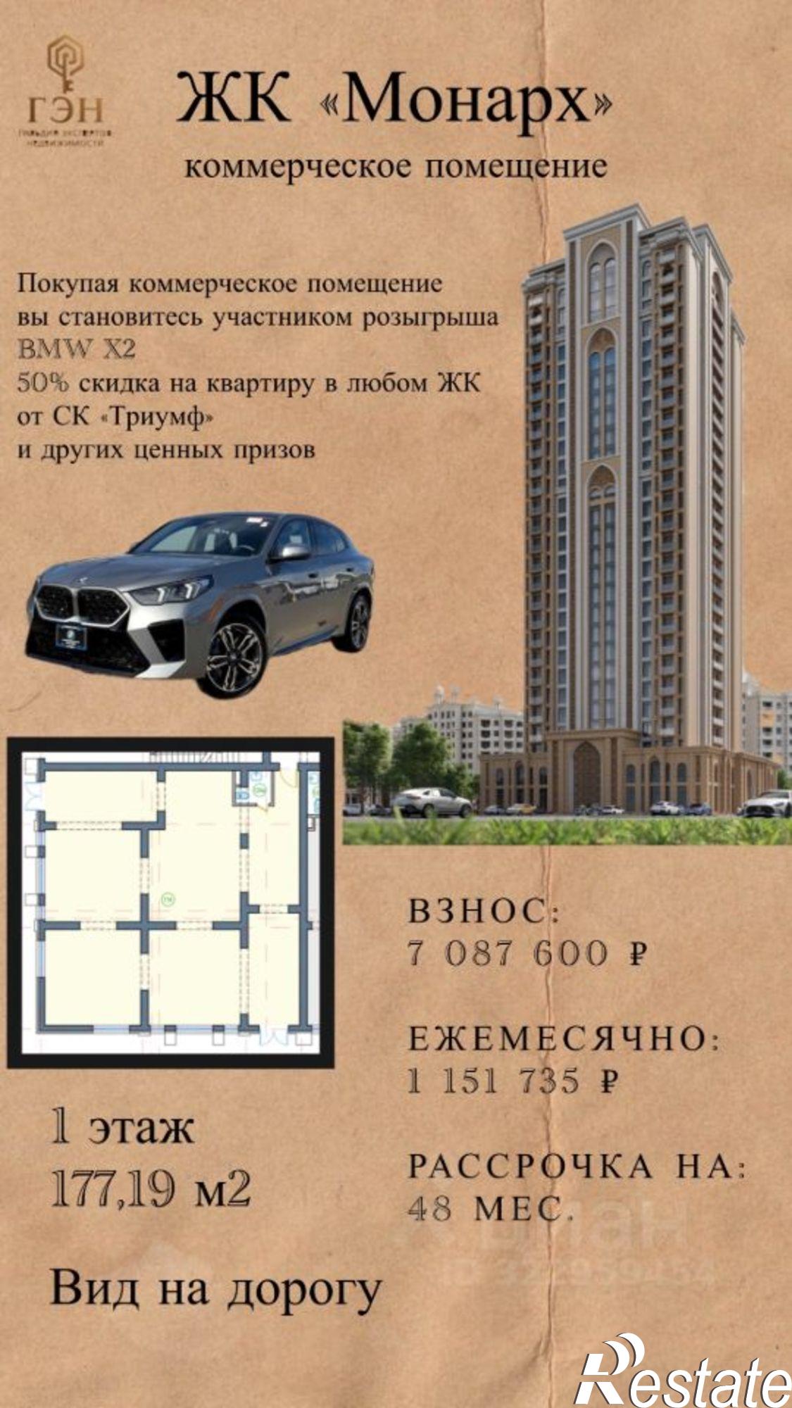 Купить помещение свободного назначения за 35 100 000 рублей на пр-кт им В.В.Путина, 1б