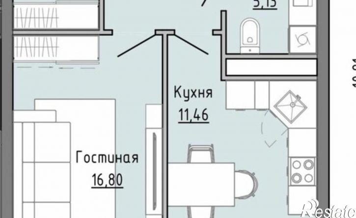 1-комн квартира улица Умара Кадырова, д1/50,  д. д1/50