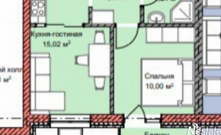 1-комн квартира улица Мамсурова, 1Д к1,  д. 1Д к1