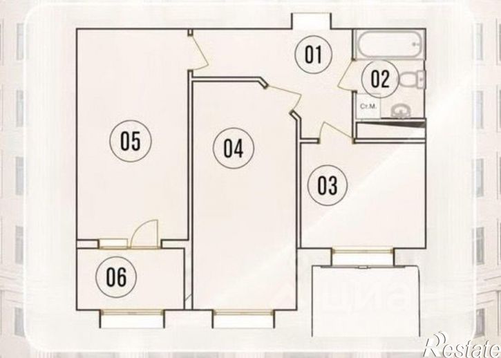 2-комн квартира ул имени Нурсултана Абишевича Назарбаева, 9А,  д. 9А